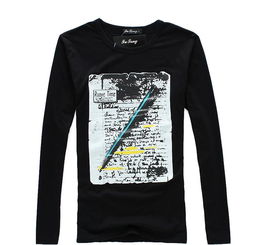 純棉男式t恤 新款男裝長(zhǎng)袖t恤 印花男款圓領(lǐng)t恤批發(fā)價(jià)格 廠家 圖片